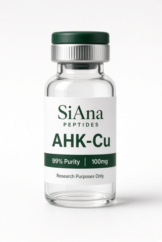 SiAna Peptides AHK-CU (100 mg/vial) research vial