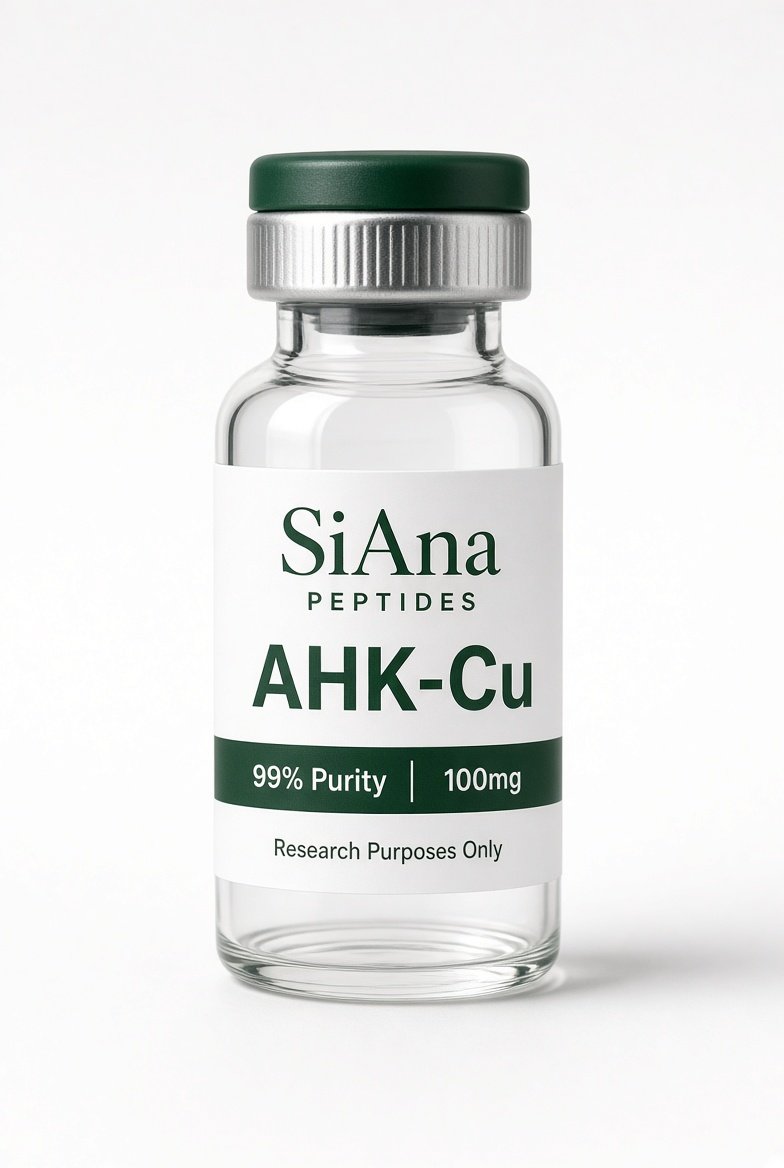SiAna Peptides AHK-CU (100 mg/vial) research vial