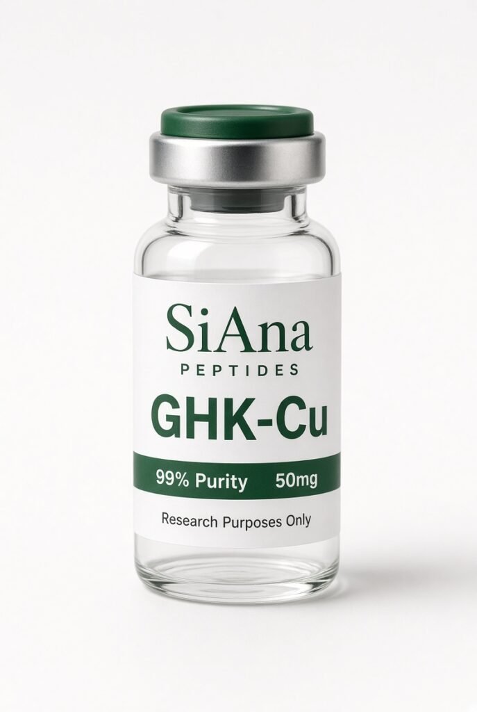 SiAna Peptides GHK-CU (50 mg/vial) research vial