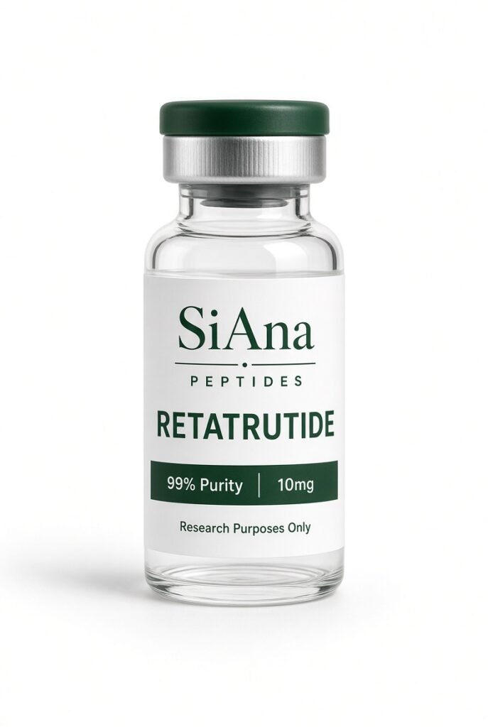 SiAna Peptides Retatrutide (10 mg/vial) research vial