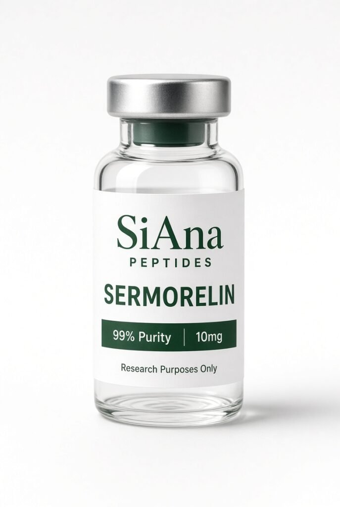 SiAna Peptides Sermorelin (10 mg/vial) research vial