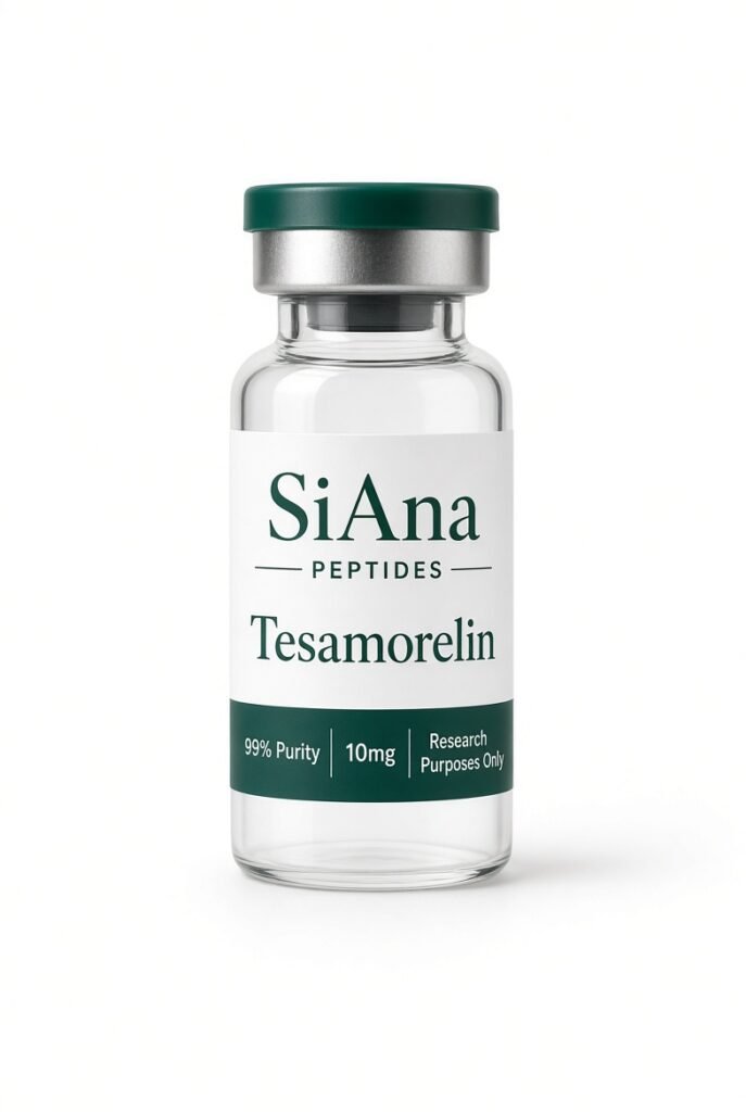 SiAna Peptides Tesamorelin (10 mg/vial) research vial